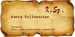 Katra Szilveszter névjegykártya