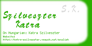 szilveszter katra business card